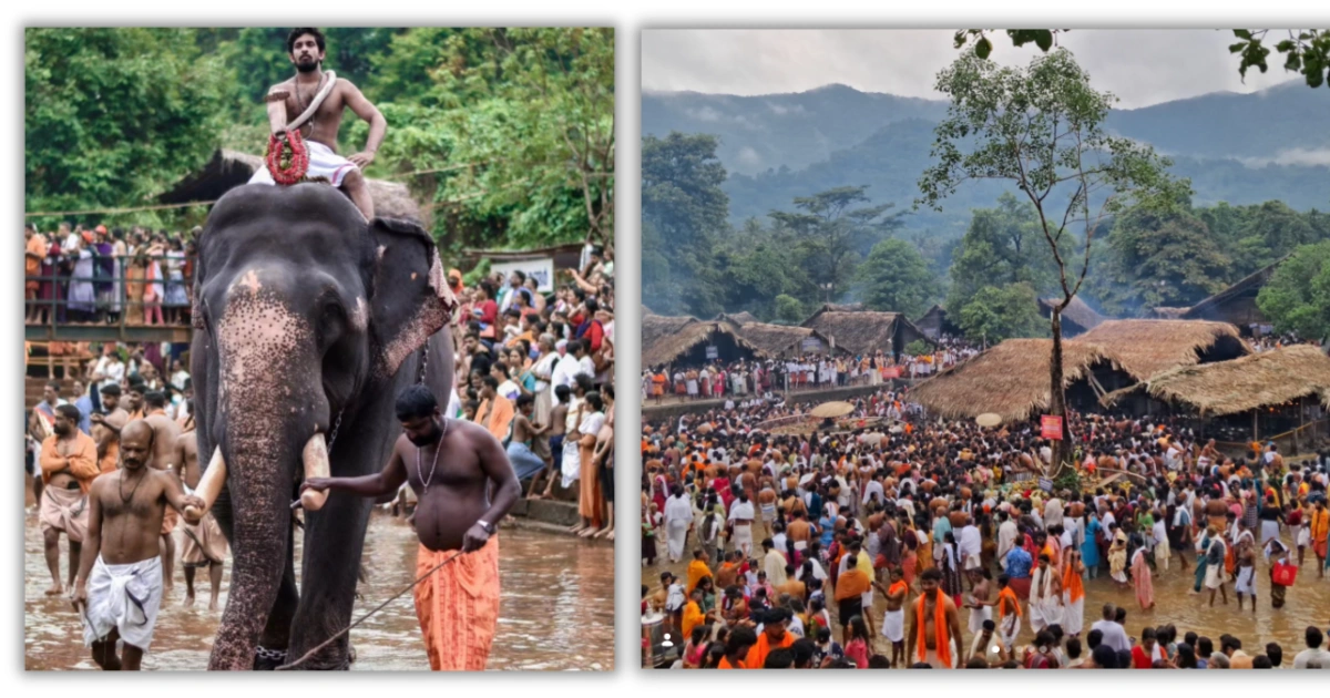 ಕೊಟ್ಟಿಯೂರು ಮಹಾದೇವ ದೇವಸ್ಥಾನದಲ್ಲಿ ಇಳನೀರ್ ವೆಪ್ಪು ಆಚರಣೆಗೆ ಆಗಮಿಸಿದ ಭಕ್ತರ ಸಮೂಹ