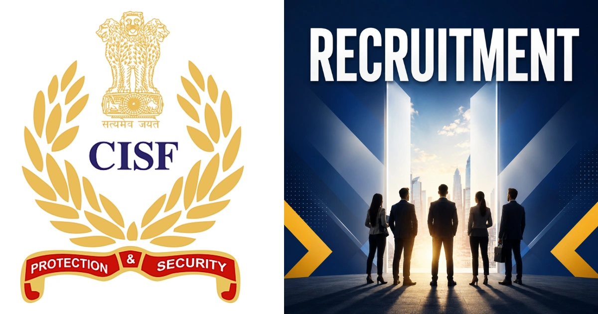 CISF ಪ್ಯಾರಾ ಮೆಡಿಕಲ್ ಸಿಬ್ಬಂದಿ ನೇಮಕಾತಿ 2026ಕ್ಕೆ ಅರ್ಜಿ ಆಹ್ವಾನ