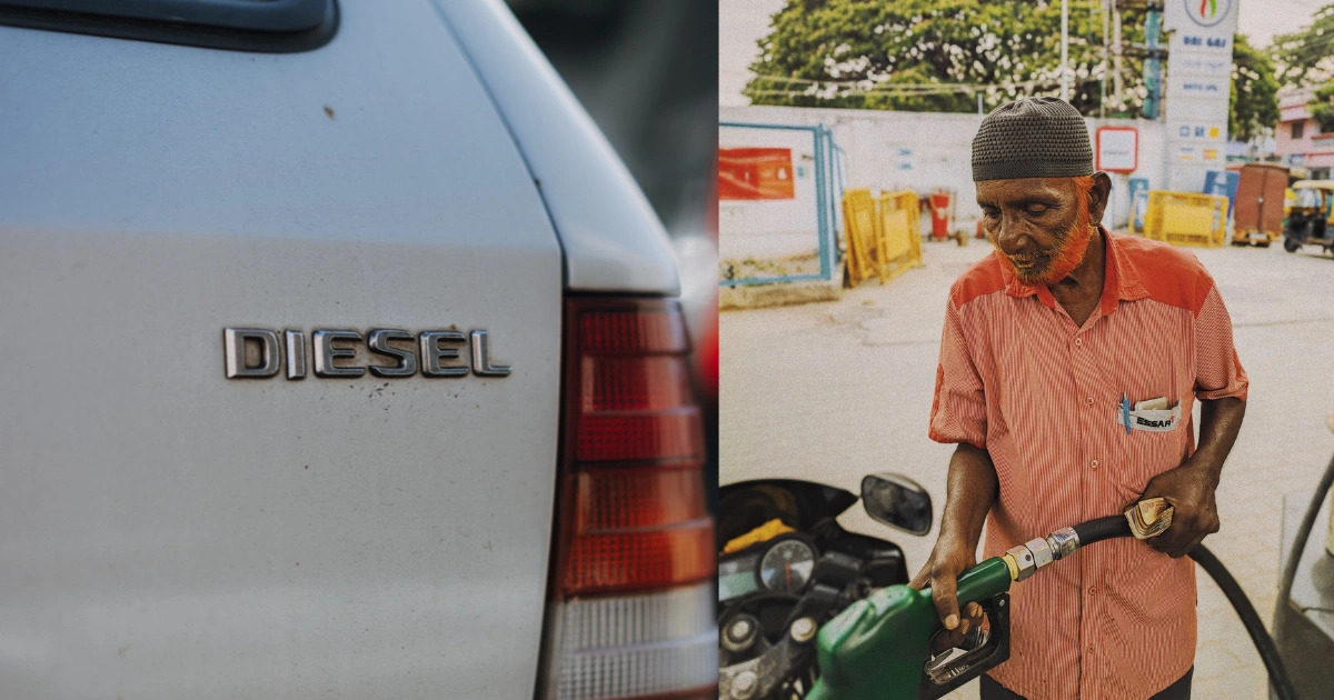 Fuel station dispensing diesel under new 200 litre daily purchase limit rule in India