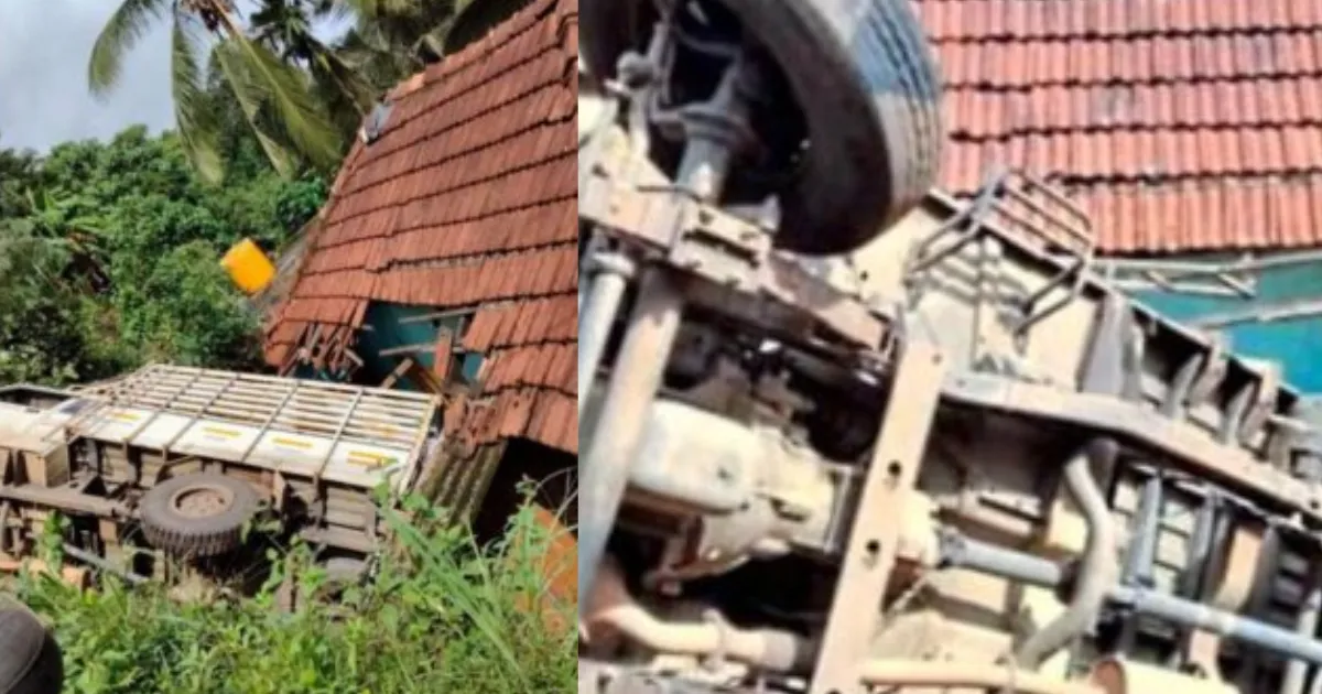 ಸುಳ್ಯದಲ್ಲಿ ನಿಯಂತ್ರಣ ತಪ್ಪಿ ಮನೆಗೆ ಡಿಕ್ಕಿ ಹೊಡೆದ ಪಿಕಪ್
